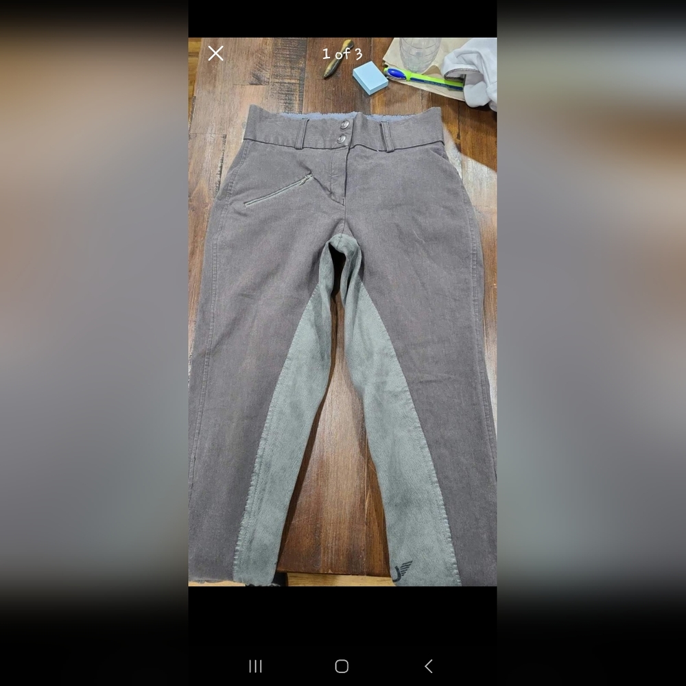 Gray breeches size 26